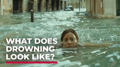 What does drowning look like article header